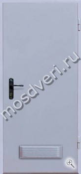 Противопожарная дверь с вентиляционной противопожарной решёткой СР-03 - купить от производителя Мосдвери Противопожарная дверь с вентиляционной противопожарной решёткой СР-03