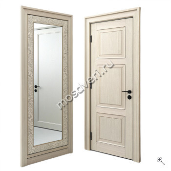 Дверь МДФ в квартиру с зеркалом - купить от производителя Мосдвери Дверь МДФ в квартиру с зеркалом